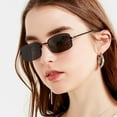 thumbnail image 6 of Retro Square Sunglasses for Women Men Small Frame Rectangle Glasses 90s, 6 of 7