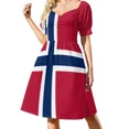 thumbnail image 3 of Flag of Norway Sleeveless Dress evening dresses women women party dresses, 3 of 6