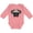 Mauve, variant on Cute Pug Puppy Dog Boys or Girls Long Sleeve Baby Bodysuit