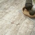 thumbnail image 6 of Nourison Luxurious Shag Abstract Contemporary Ivory Beige 4' x 6' Area Rug, Plush, Bedroom, Kitchen, Living Room, 6 of 8