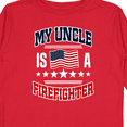 thumbnail image 4 of Inktastic My Uncle is a Firefighter Nephew Boys or Girls Long Sleeve Toddler T-Shirt, 4 of 5