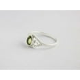 thumbnail image 2 of 925 Sterling Silver Peridot Healing Gemstone August Birthstone Ring For Women Birthday Wedding Promise Gift For Her, 2 of 7