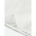 thumbnail image 5 of INSPIRE CHIC Women's Swiss Dots Puff Sleeve Button Front Ruffled Collared Shirt White S, 5 of 5