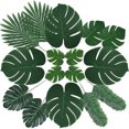thumbnail image 1 of Hawaiian Tropical Leaf Decoration Set - 60 Pieces For Home Dcor, 1 of 5