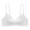 White, variant on Thin Breathable Back Suspender Inner Build Fixed Cup No Underwire Lace Bra Gather Wrap Chest, Yellow