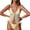 Yellow, variant on Women's Solid Color Tie Side Lace Bikini Two-Piece Swimsuit White M