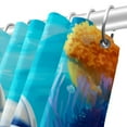 thumbnail image 5 of Dolphin Waterproof Printed Shower Curtain with Hooks - Bathroom Decoration, Bathroom Curtains, Bathroom Curtain, 5 of 5