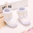 thumbnail image 3 of GYRATEDREAM Infant Baby Girls Boys Tassel Plush Non-Slip Prewalker Outdoor Warm Snow Boots 0-18 Months, 3 of 4