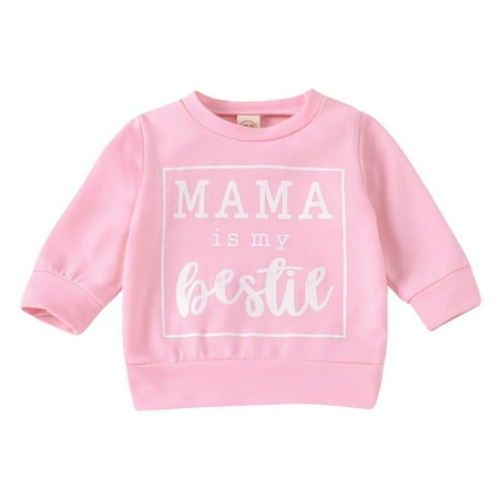 

Little Boys Mama Letter Pullover Sweatshirt Tops Long Sleeve Sweater