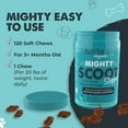 thumbnail image 5 of Mighty Paw Waggables Mighty Scoot - Dog Digestive & Anal Gland Support Chews - Pumpkin Fiber Supplements (120 Count), 5 of 8