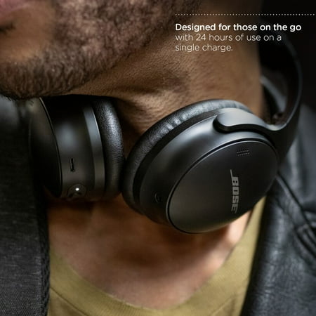 Bose - QuietComfort 45 Wireless Noise Cancelling Over-the-Ear Headphones - Triple Black