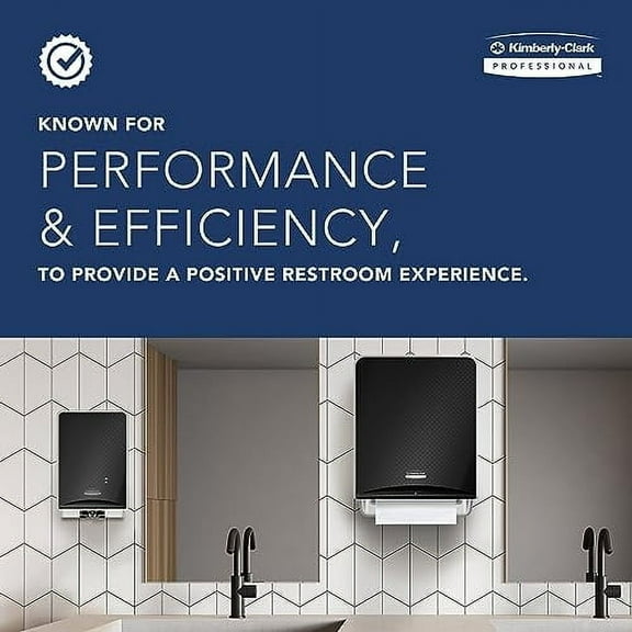 Kimberly Clark Professional Levermatic Roll Paper Towels Dispenser (09765), Manual, Smoke (Black)