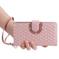 thumbnail image 3 of Crossbody Wallet Case for iPhone 16 Plus Glitter PU Leather Phone Case with Card Slots Kickstand Wrist Strap Cover Magnetic Closure Flip Handbag Zipper Purse Case for Women Girls, Rosegold, 3 of 10