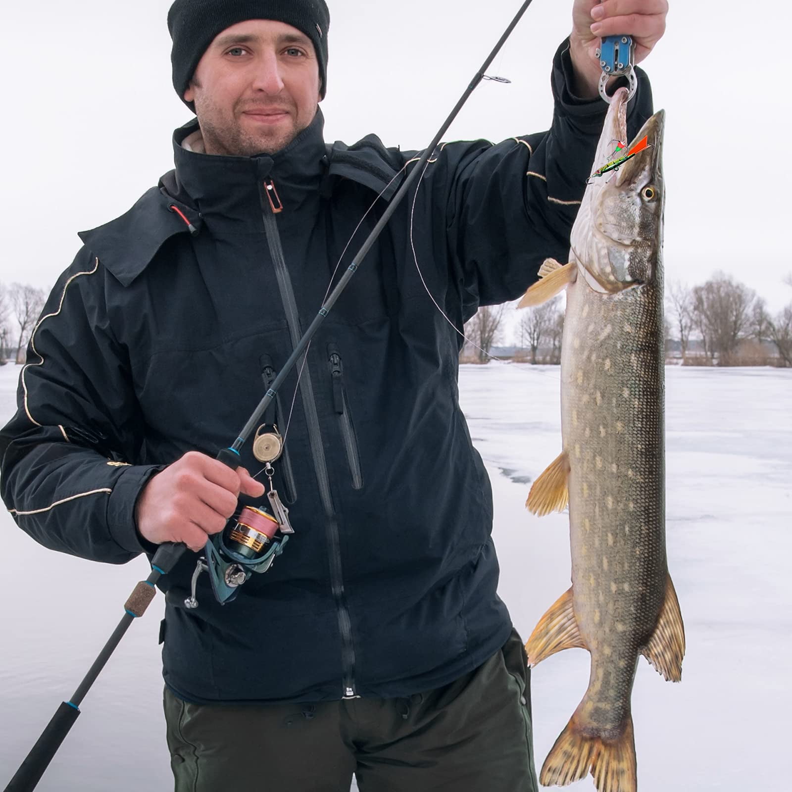 Buy Goture Micro Ice Fishing Jigs Set Ice Fishing Hooks Gear Ice Fishing Lures for Panfish