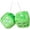 Green, variant on White Fuzzy Dice for Rear View Mirror, Pair of 2.75" Plush Dice Retro Hanging Ornaments Car Interior Rearview Mirror Decor Accessories (White)