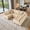 Beige(Plush Corduroy Fabric), variant on Ovios 130" Modular Sectional Sofa L Shaped Couch with Pillows 5-Seater Extra Deep Seat Convertible Cloud Couches for Living Room, Black
