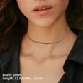thumbnail image 4 of FindChic Herringbone Necklace for Women Rose Gold Plated Chokers 3mm Flat Snake Chain Birthday Mothers Day Jewelry Gifts Her Mom Wife Lady Female Adults Age Ideas, 12.5inch, 4 of 9