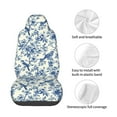 thumbnail image 4 of Wukai Vintage Floral Birds Full Set Car Seat Covers with Soft Padding Universal Auto Front Seats Protector and Cushion Mat, 4 of 5