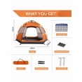 thumbnail image 2 of Automatic Quick Opening Tent Instant Pop Up 3-4 Person Automatic Tent Waterproof Sunshade Picnic Tent Outdoor Camping Hiking Tent, 2 of 11