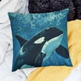 thumbnail image 2 of SHANXI Throw Pillow Covers Marine Show Tank 24x24in, 2 of 5