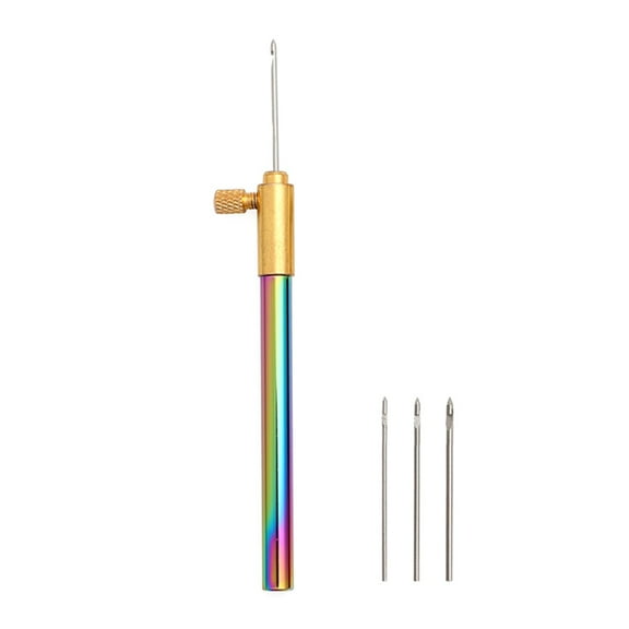 Embroidery Beading Tambour French Crochet Hook with 3 Needles Bead Sewing Knitting Tools