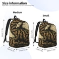 thumbnail image 2 of Disketp Surreal Brain Tree print Canvas Backpack Lightweight Travel Daypack Student Rucksack Laptop Backpack-Small, 2 of 5