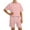 Pink, variant on Boys Casual Outfit Classic Stylish Shorts and Short Sleeves Sets Regular Fit Loose Summer Clothes for Kids Khaki Size 4-5 Years