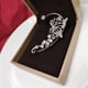thumbnail image 5 of Percha para orejas de mariposa, diseño de nicho femenino, versátil, súper hada, percha para orejas de elfo con incrustaciones de diamantes sin clip de hueso para oreja perforada, 5 of 6