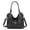 Black, variant on Large Faux Leather Tote Bag for Women, Crossbody Purse, Black