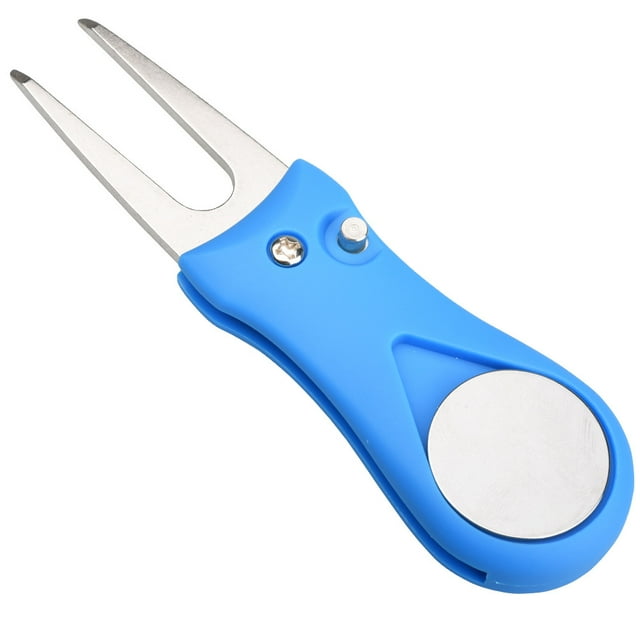 1 Pcs Outil de Réparation de Golf Divot Outil Switchblade Nettoyeur de Rainure de Pitch Accessoires de Golf Pitchfork Vert Fourche Dropship Bleu