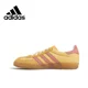 thumbnail image 3 of Adidas GAZELLE INDOOR Bañador retro original de caña baja, calzado casual para hombre y mujer, combinación de colores verde y blanco, 3 of 5