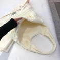 thumbnail image 2 of LHSHID South Korea Instagram girl foreign cloud puff flower shoulder bag women's new summer canvas simple handbag, 2 of 6