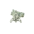 thumbnail image 3 of 30 piezas de plata nudo colgante de Conector perfecl 4 agujeros para fabricación de joyas de bricolaje, 3 of 7