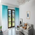 thumbnail image 3 of Bouanq Ombre Window Door Curtain Tulle Window Treatment Voile Drape Valance 1 Panel Fabric for Bedroom Living Room Kitchen Room, 3 of 4