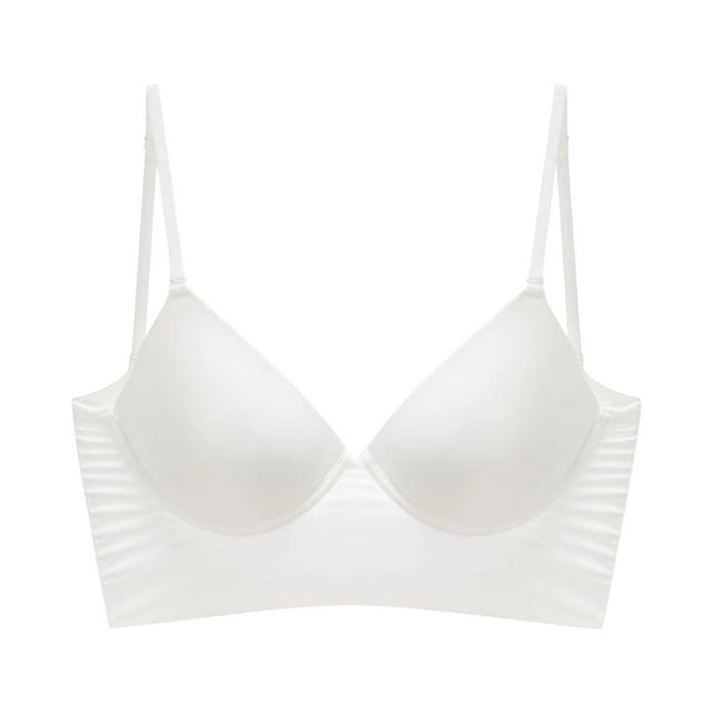 Brasier Sujetador de Mujer con Aros Suaves, sin Espalda, Grandes y Reveladores, con Aros Pequeños y Caídos Extra Grande