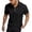 Black, variant on SGMVNU Men's Classic Short Sleeve Knit Shirt Casual Summer Top Breathable Blend Comfort Fit Solid Color Tee for Business Sky Blue XXL