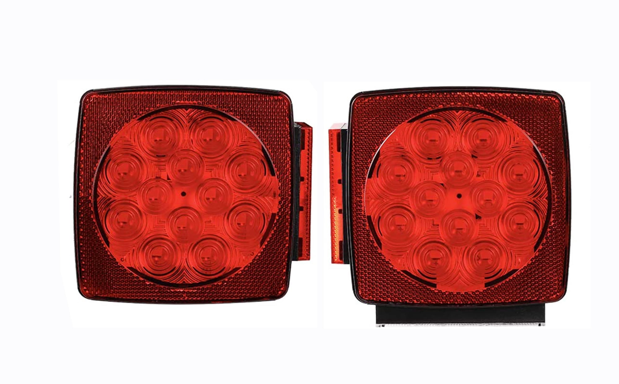 MaxxHaul 50343 12V LED Submersible Left and Right Trailer Lights for Trailers Less than 80" Wide