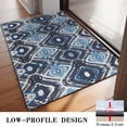 thumbnail image 3 of Blue Geometric Pattern Door Rugs,Washable Non Slip Door Mats Indoor,Decorative Door Mats,Entry Mat Indoor for Entrance,Bedroom,Kitchen,Bathroom,20"x32", 3 of 6
