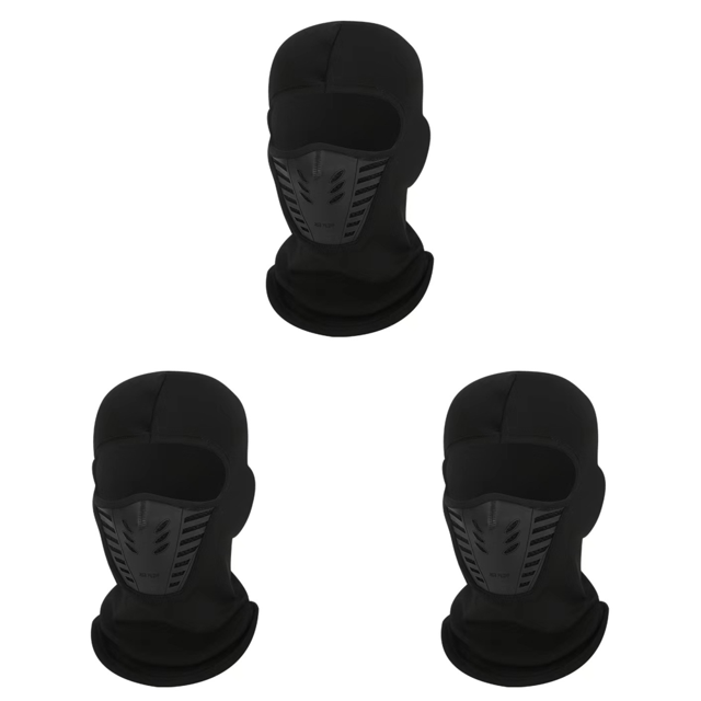 Pasamontañas Forro Polar Al Viento Máscara Invierno Calentador Cuello Bufanda Capucha para Hombres Y Mujeres