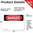 thumbnail image 2 of Danger Blank Write OSHA Danger Vinyl Decal Label 5 Inch x 3.5 Inch - 10 Pack, 2 of 6