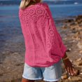 thumbnail image 6 of kaondbfi Cardigans for Stylish Women Crochet Long Sleeve Shirt Mesh Knit Tops Lightweight Summer Clothing Womens Summer Fall Fashion Bolero Shrug Tops, 6 of 7