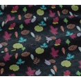 thumbnail image 4 of oneOone Cotton Jersey Dark Navy Blue Fabric Leaves Artistic Fabric For Sewing Printed Craft Fabric By The Yard 58 Inch Wide, 4 of 4