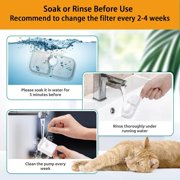 20 packs Kospetsin Cat Water Fountain Filter Replacement Compatible with PETLIBRO® Dockstream PLWF005/PLWF115/PLWF105,Triple Filtration System Replacement Filter with Pre-Filter Sponge