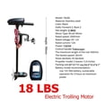 thumbnail image 2 of Moteur Électrique de Traîne 18 Lb 180 W, Moteur hors-Bord 2 KM/H, pour Bateaux Gonflables Kayak d'Aviron, Facile à Installer, 2 of 13