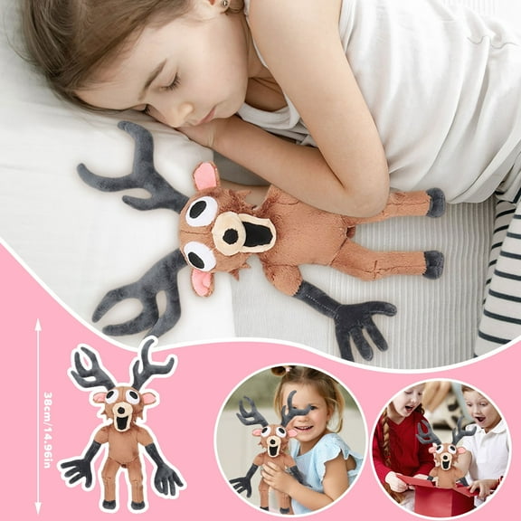 Adorable 13.38 inch Deer Plushie Stuffed Animals – Soft & Cuddly Collectible for Game Fans Plush Toy
