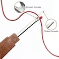 thumbnail image 1 of 4 Pieces Steel Plastic Handle Seam Ripper Craft Stitch Unpicker Thread Sewing Threads Cross-stitch Accessory Needlework Supplies Large, 1 of 6