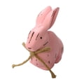 thumbnail image 2 of Centro de mesa decorativo estilo vintage con forma de conejito de Pascua de 5 pulgadas Rosa, 2 of 9