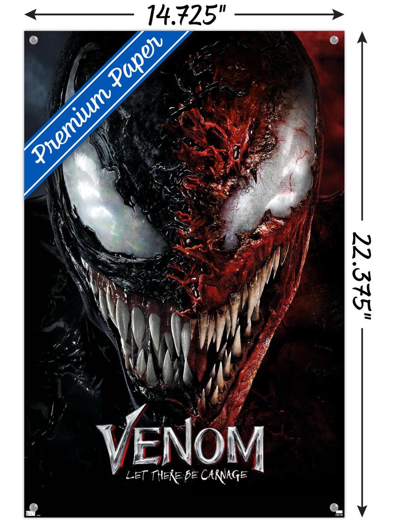 Marvel Venom: Let There be Carnage - Split Face One Sheet Wall