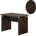 thumbnail image 4 of Benjara 39.25" Transitional Wood Desk Return with Wide Top in Espresso Brown, 4 of 5