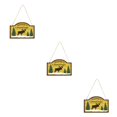 thumbnail image 1 of Ounissouiy Cartel colgante de puerta de Navidad, colgador de guirnalda decorativa feliz de , decoración de oso para el hogar, colgante para Type4 NO4, 1 of 6